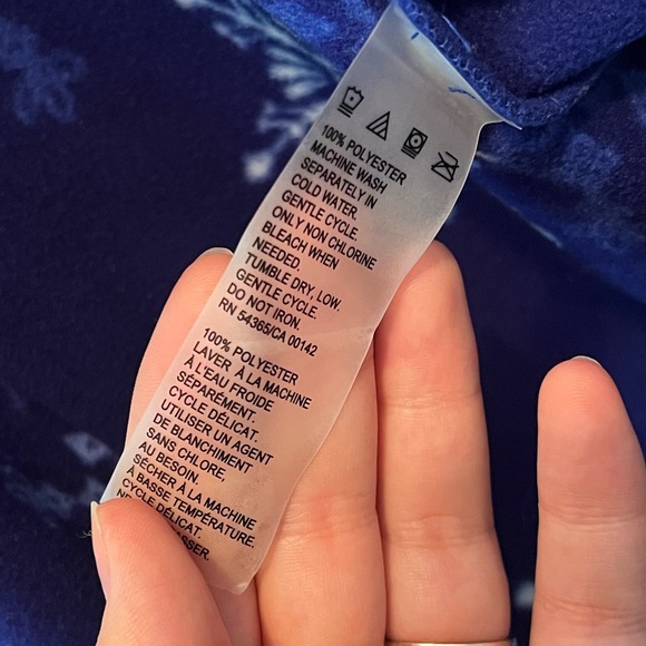 Alia blue snowflake full zip sweater - Picture 5 of 5